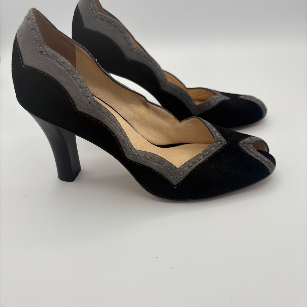 Cole Haan Black and Gray Heels